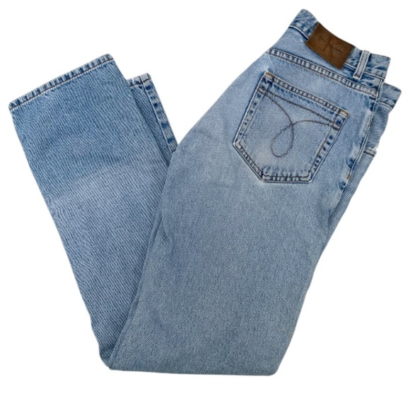 Vintage Calvin Klein Jeans Mens Blue Denim Fade Relaxed Made in USA 90s 30x34 - Picture 1 of 13